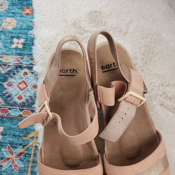 Earth Chestnut Platform Sandal Women US 10 - Picture 9 of 12